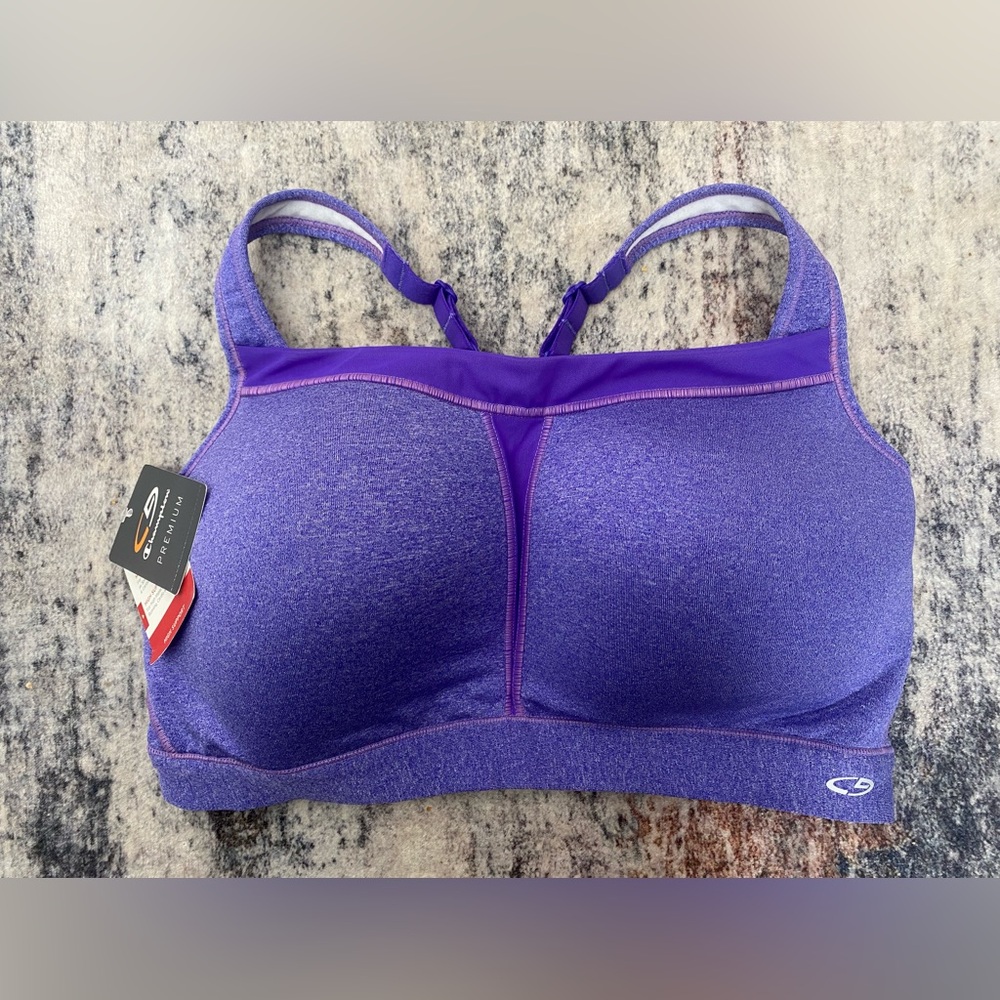 Champion Women's Premium high support Vibrant Purple Sports Bra